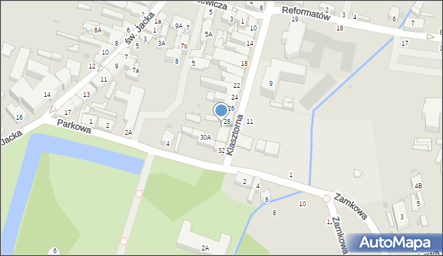 Wejherowo, Klasztorna, 30, mapa Wejherowo