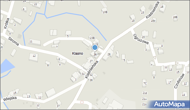 Wieliczka, Klaśnieńska, 25, mapa Wieliczka