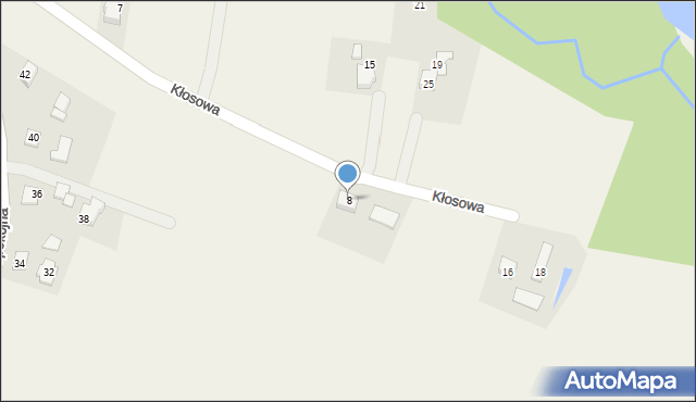 Witkowice, Kłosowa, 8, mapa Witkowice
