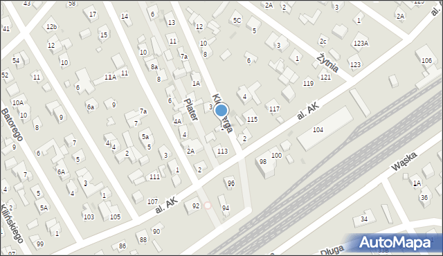 Wołomin, Kleeberga, 1, mapa Wołomin