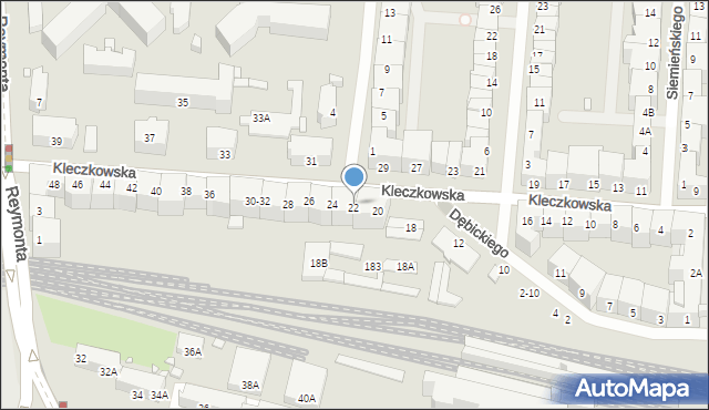 Wrocław, Kleczkowska, 22, mapa Wrocławia