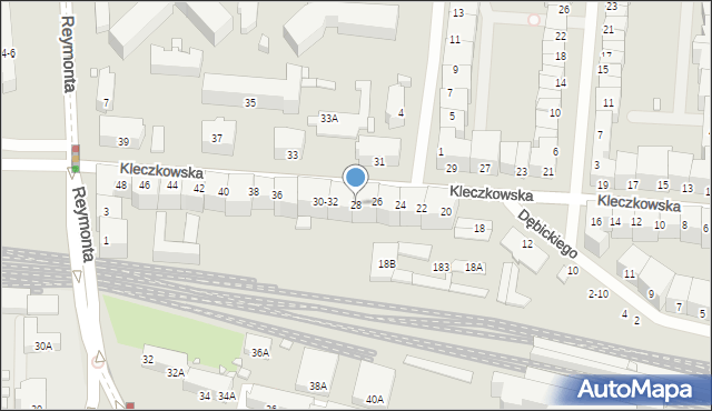 Wrocław, Kleczkowska, 28, mapa Wrocławia