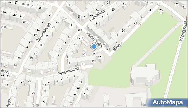 Wrocław, Kluczborska, 35, mapa Wrocławia