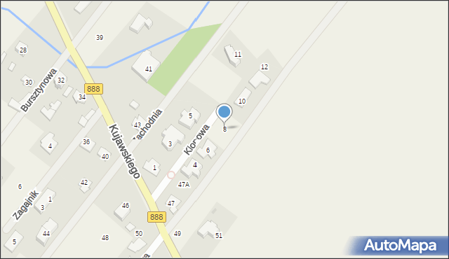 Wyględy, Klonowa, 8, mapa Wyględy