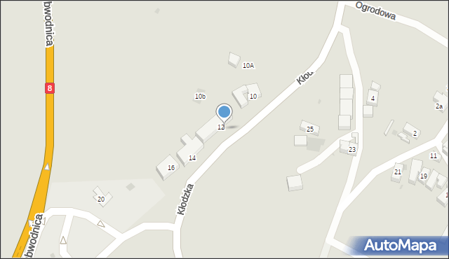 Ząbkowice Śląskie, Kłodzka, 33, mapa Ząbkowice Śląskie