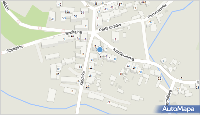 Ząbkowice Śląskie, Kłodzka, 7, mapa Ząbkowice Śląskie