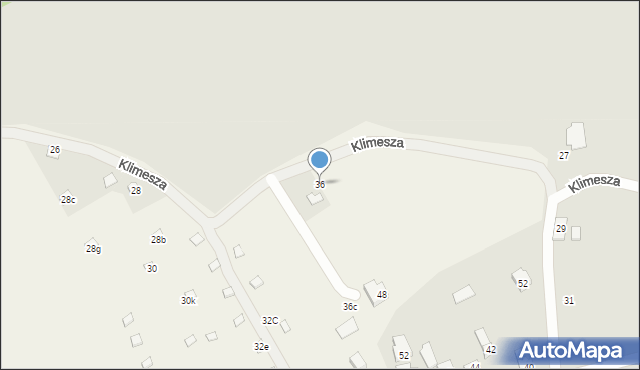 Zabrzeg, Klimesza Karola, 36, mapa Zabrzeg