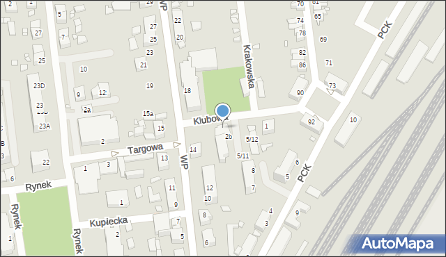 Zbąszynek, Klubowa, 5, mapa Zbąszynek