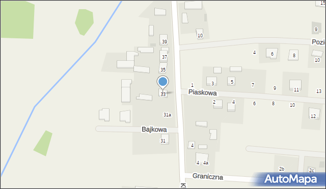 Zbuczyn, Klonowa, 33, mapa Zbuczyn