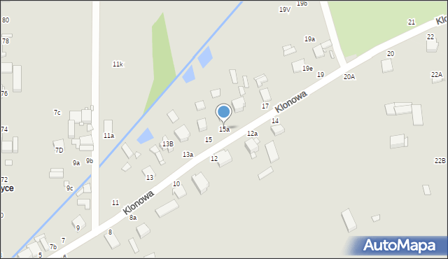 Zduńska Wola, Klonowa, 15a, mapa Zduńska Wola