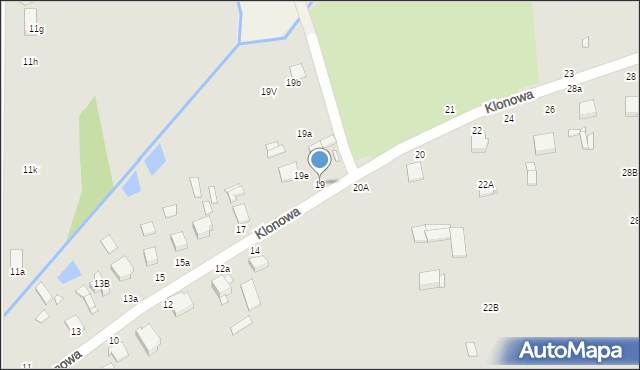 Zduńska Wola, Klonowa, 19, mapa Zduńska Wola