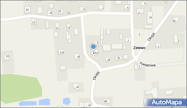 Zelewo, Klonowa, 4, mapa Zelewo