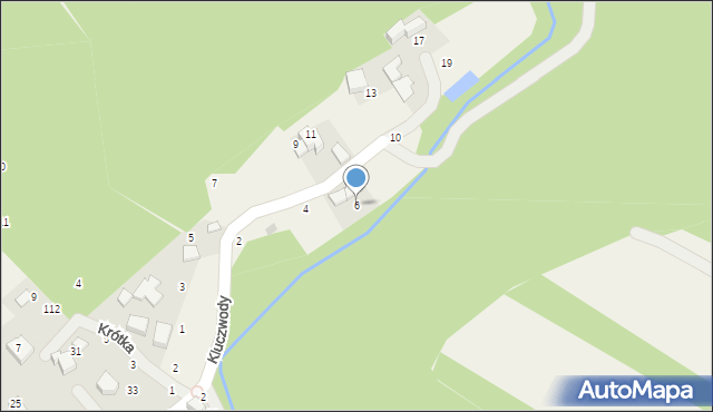 Zelków, Kluczwody, 6, mapa Zelków