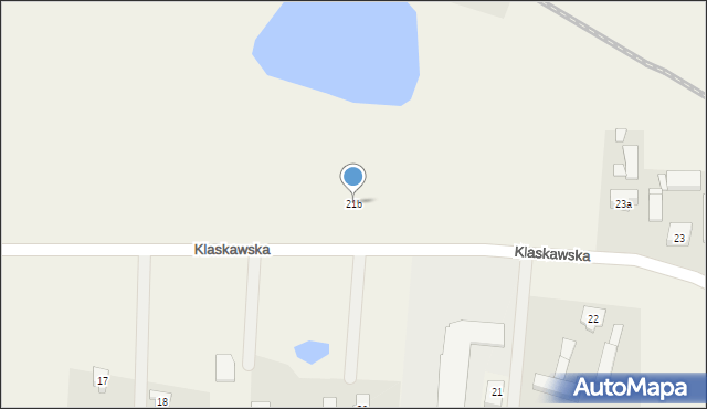 Złotowo, Klaskawska, 21b, mapa Złotowo