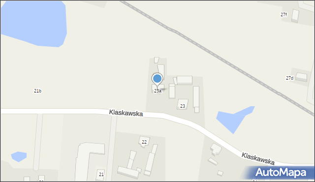 Złotowo, Klaskawska, 23a, mapa Złotowo