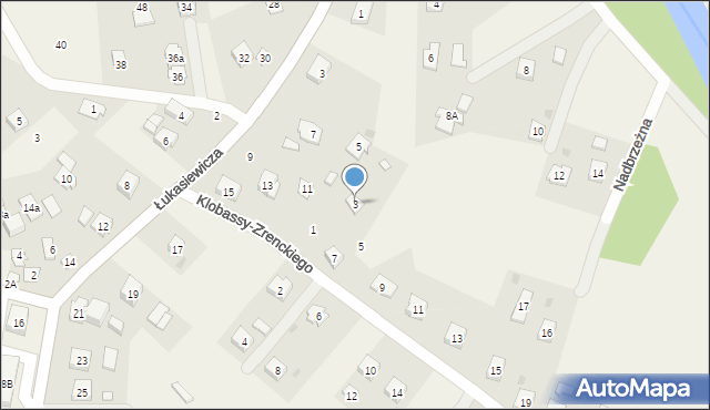 Zręcin, Klobassy-Zrenckiego Karola, 3, mapa Zręcin