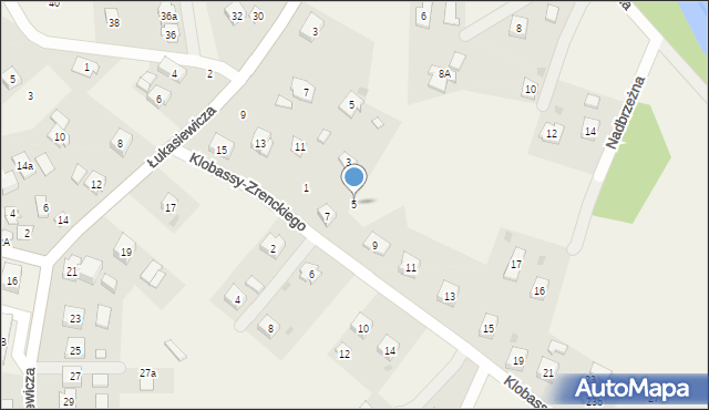 Zręcin, Klobassy-Zrenckiego Karola, 5, mapa Zręcin