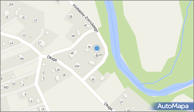 Zręcin, Klobassy-Zrenckiego Karola, 52, mapa Zręcin