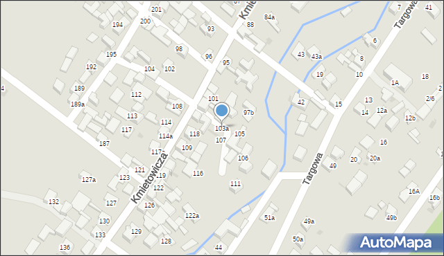 Czarny Dunajec, Kmietowicza, 103a, mapa Czarny Dunajec