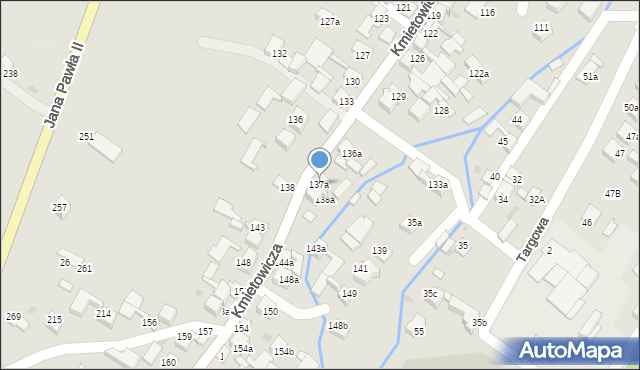 Czarny Dunajec, Kmietowicza, 137a, mapa Czarny Dunajec