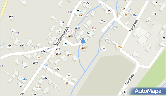 Czarny Dunajec, Kmietowicza, 148b, mapa Czarny Dunajec