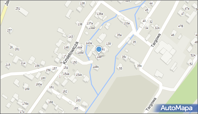 Czarny Dunajec, Kmietowicza, 149, mapa Czarny Dunajec