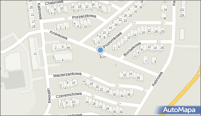 Gdańsk, Kminkowa, 6, mapa Gdańska