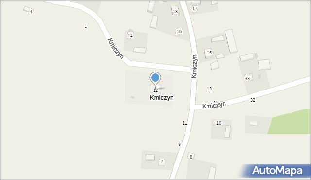 Kmiczyn, Kmiczyn, 12, mapa Kmiczyn