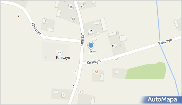 Kmiczyn, Kmiczyn, 13, mapa Kmiczyn