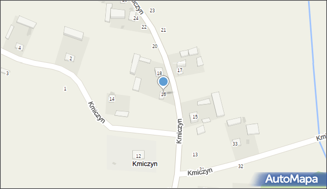 Kmiczyn, Kmiczyn, 16, mapa Kmiczyn