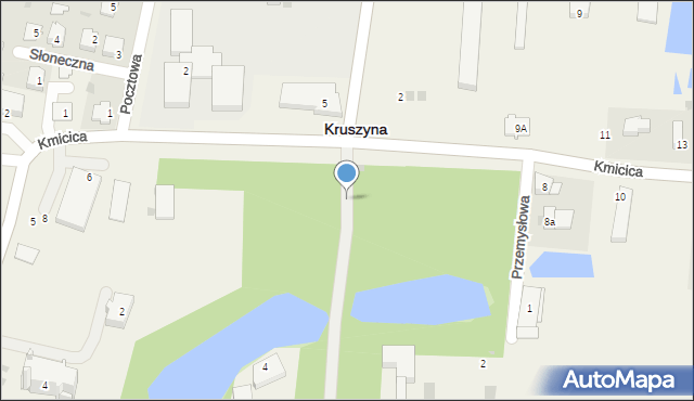 Kruszyna, Kmicica Andrzeja, 4, mapa Kruszyna