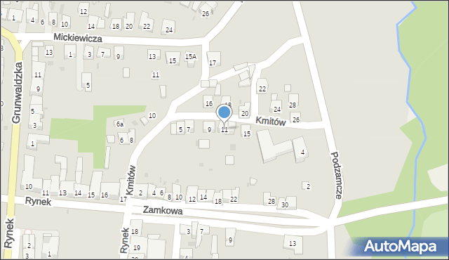 Nowy Wiśnicz, Kmitów, 11, mapa Nowy Wiśnicz