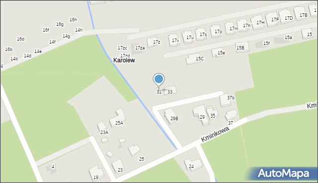 Warszawa, Kminkowa, 31, mapa Warszawy