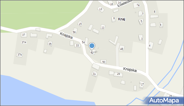 Drogomyśl, Knajska, 52, mapa Drogomyśl