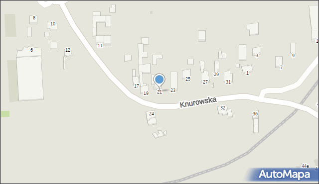 Gliwice, Knurowska, 21, mapa Gliwic