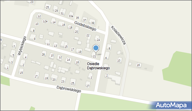Horyniec-Zdrój, Kniaziewicza Karola, gen., 37, mapa Horyniec-Zdrój