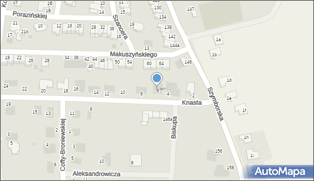 Inowrocław, Knasta Stefana, 6, mapa Inowrocławia