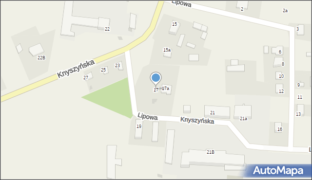 Jasionówka, Knyszyńska, 17, mapa Jasionówka