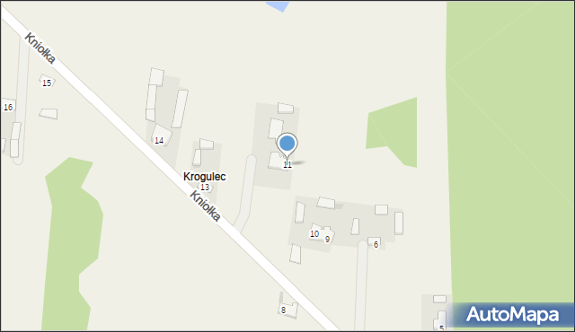 Kiścinne, Kniołka, ks. prał., 11, mapa Kiścinne