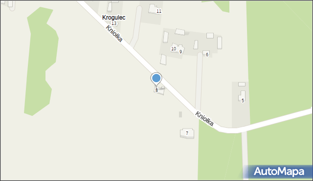 Kiścinne, Kniołka, ks. prał., 8, mapa Kiścinne