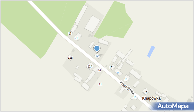 Knapówka, Knapówka, 12, mapa Knapówka