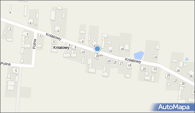 Kniatowy, Kniatowy, 12, mapa Kniatowy