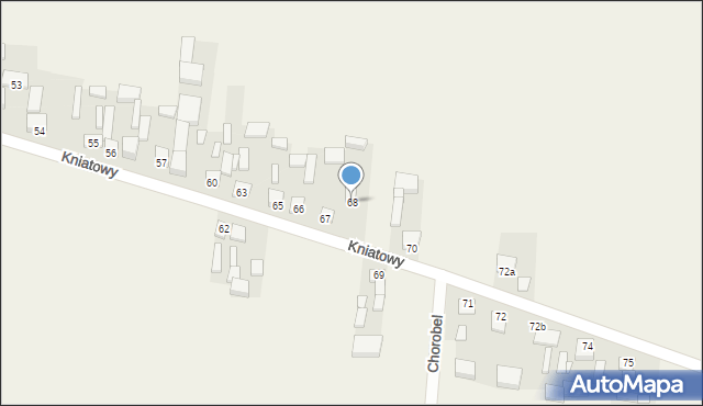 Kniatowy, Kniatowy, 68, mapa Kniatowy