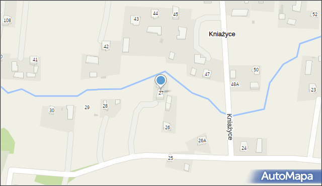 Kniażyce, Kniażyce, 27, mapa Kniażyce