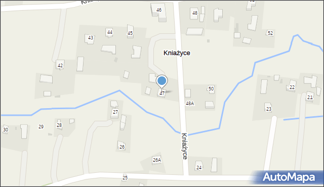 Kniażyce, Kniażyce, 47, mapa Kniażyce