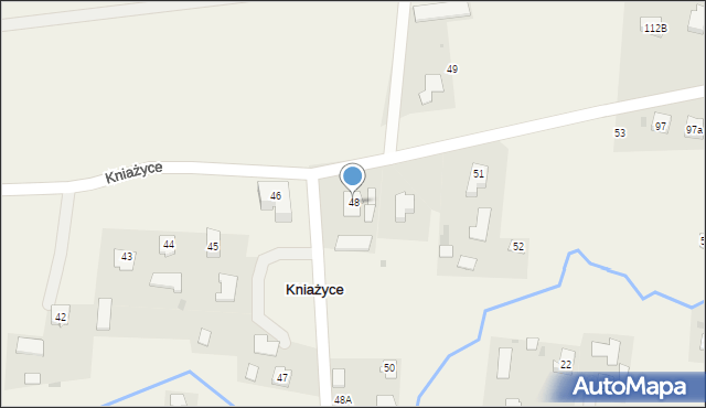 Kniażyce, Kniażyce, 48, mapa Kniażyce