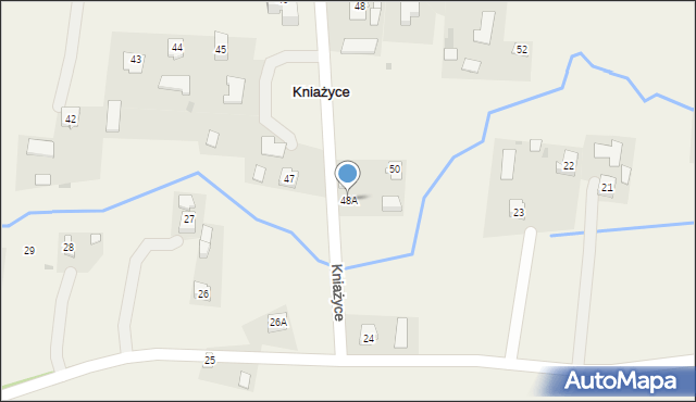 Kniażyce, Kniażyce, 48A, mapa Kniażyce