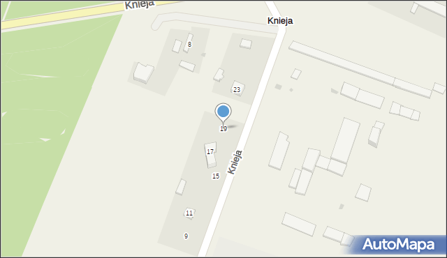 Knieja, Knieja, 19, mapa Knieja