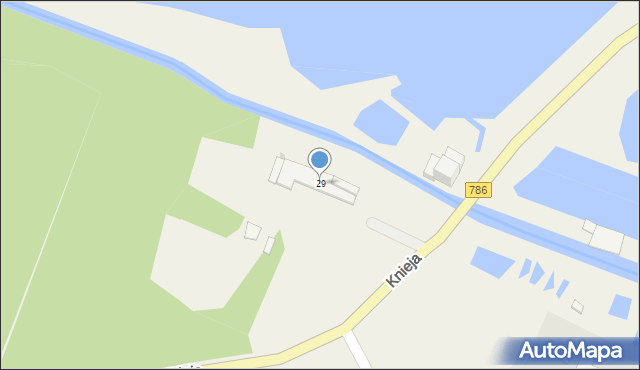 Knieja, Knieja, 29, mapa Knieja