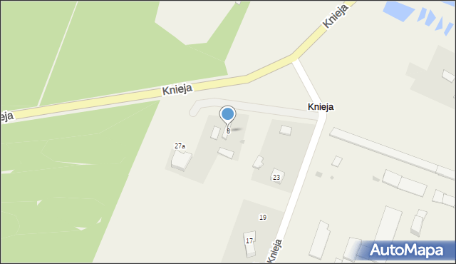 Knieja, Knieja, 8, mapa Knieja